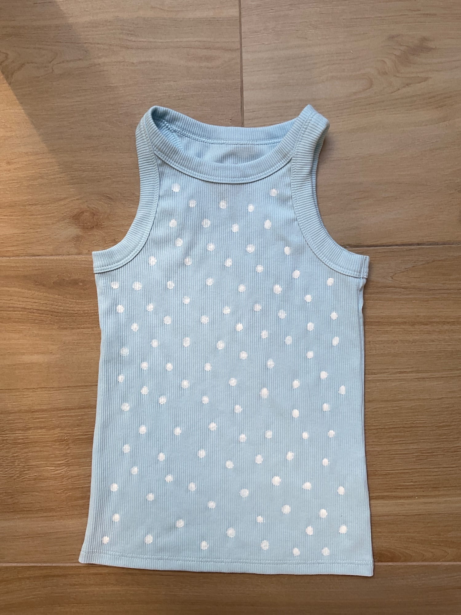 Polka Dot fitted tank top
